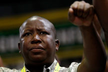ANC Youth League leader Malema (Reuters/Mike Hutchings)