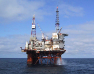 The North Sea oil platform Thistle Alpha.(REUTERS/Ho New)