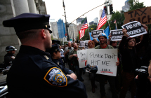 Occupy Wall Street protestors march against police brutality in New  York.(REUTERS/Mike Segar)