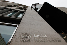 The London Stock Exchange building is seen in central London. (REUTERS/Stephen Hird)