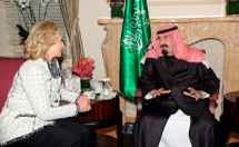 Saudi Arabia's King Abdullah meets with US Secretary of State Hillary  Clinton (REUTERS)