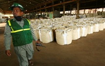 Bags of nickel ore waiting to be transported. (REUTERS/Yusuf Ahmad)