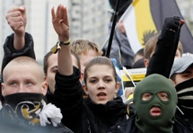 Russian ultra-nationalists demonstrate in Moscow. (REUTERS/Denis Sinyakov)