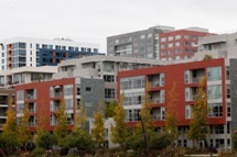 Recently built apartment buildings in San Francisco. (REUTERS/Stephen Lam)