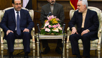 Iran's First Vice President Mohammad Reza Rahimi and Iraq's Prime Minister Nuri al-Maliki. (REUTERS/Raheb Homavandi)