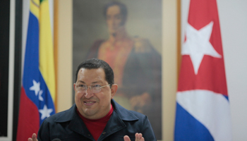 Venezuela's President Chavez in Havana. (REUTERS/Handout)