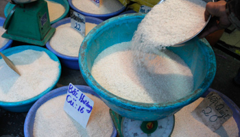 Rice on sale at a market in Hanoi. (REUTERS/Nguyen Huy Kham)