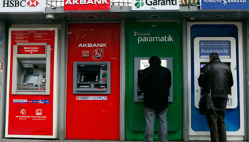 ATMs in Istanbul. (REUTERS/Osman Orsal)