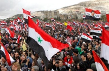 Supporters of Syria's President Bashar al-Assad (REUTERS/Khaled al-Hariri)