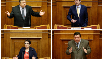 Candidates for the upcoming Greek parliamentary elections (REUTERS/Yorgos Karahalis)