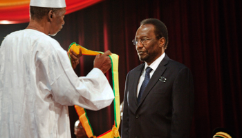 Dioncounda Traore is sworn in as interim president. (REUTERS/Stringer)
