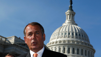 House Speaker John Boehner on Capitol Hill in Washington. (REUTERS/Larry Downing)