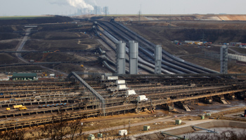 An open-cast lignite mine in Germany. (REUTERS/Ina Fassbender)