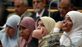 Female members of Egypt's parliament. (REUTERS/Amr Dalsh)