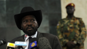 President Salva Kiir attends the opening of the second session of the National Legislative Assembly. (REUTERS/Handout)