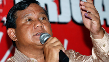 Prabowo Subianto during the 2009 presidential election campaign. (REUTERS/Crack Palinggi)