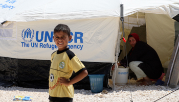 Syrian refugees at the Za'atri camp in Jordan (REUTERS/Majed Jaber)