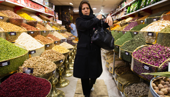 A woman shops in Tehran (REUTERS/Raheb Homavandi)