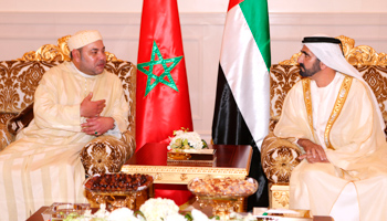 King Mohammed meets with the UAE vice president in Dubai (REUTERS/Handout)