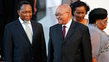 President Jacob Zuma and Deputy President Kgalema Motlanthe (REUTERS/POOL New)