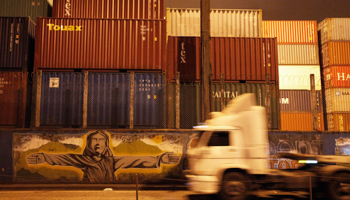 Shipping containers in Santos, Brazil (REUTERS/Nacho Doce)