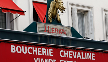 A horsemeat butcher shop in Paris (REUTERS/Charles Platiau)