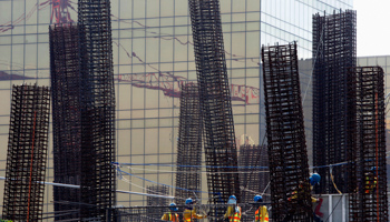 A construction site for a new residential centre in Manila (Reuters/Romeo Ranoco)