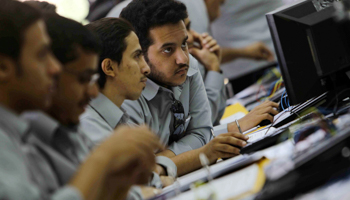 Students attend a class at the Technology College in Riyadh (Reuters/Fahad Shadeed)