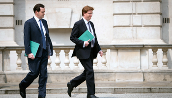 Chancellor of the Exchequer George Osborne and Chief Secretary to the Treasury Danny Alexander (Reuters/Stefan Rousseau/POOL)