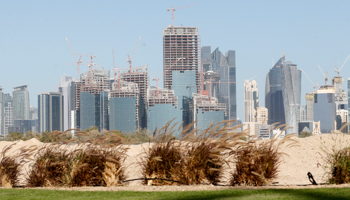 The Qatar Petroleum headquarters under construction in Doha (Reuters/Fadi Al-Assaad)