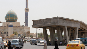 A bridge under construction in Baghdad (Reuters/Mohammed Ameen)