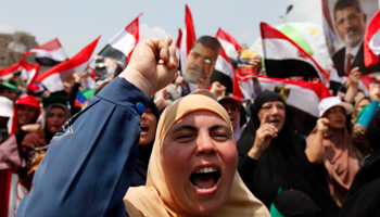 Supporters of deposed Egyptian President Mohammed Morsi demonstrate in Cairo (Reuters/Mohamed Abd El Ghany)