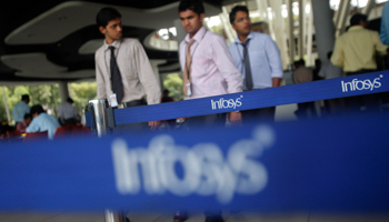 Employees of Indian software company Infosys (Reuters/Vivek Prakash)