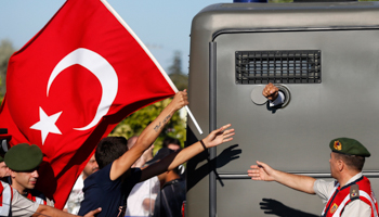 A prison van carries a defendant in the Ergenekon case (Reuters/Murad Sezer)