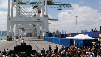 President Barack Obama remarks on infrastructure investment in Miami (Reuters/Jonathan Ernst)