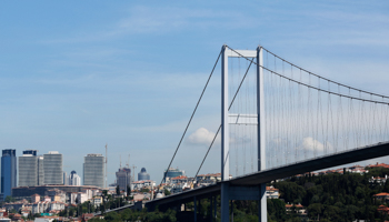 The Bosphorus bridge and Istanbul's Levent financial district (Reuters/Murad Sezer)