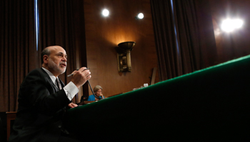 Federal Reserve Board Chairman Ben Bernanke testifies before a Senate Banking, Housing and Urban Affairs Committee   (Reuters/Kevin Lamarque)