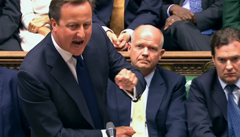 Prime Minister David Cameron addresses the House of Commons (Reuters/UK Parliament via Reuters TV)