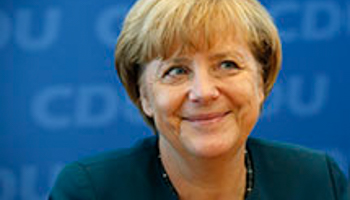 Angela Merkel attends a CDU party board meeting (Reuters/Fabrizio Bensch)
