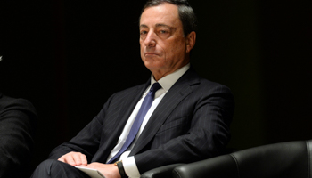 European Central Bank Governor Mario Draghi attends a conference (Reuters/Stringer)