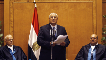 Egypt's interim president Adli Mansour (Reuters/Amr Abdallah Dalsh)