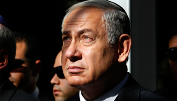 Prime Minister Binyamin Netanyahu attends a ceremony in Jerusalem (Reuters/Gali Tibbon/Pool)