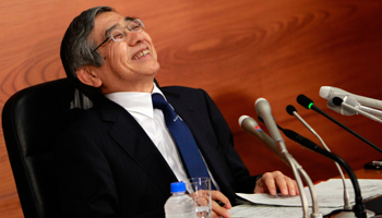 Bank of Japan Governor Haruhiko Kuroda attends a news conference at the BOJ headquarters in Tokyo (Reuters/Yuya Shino)