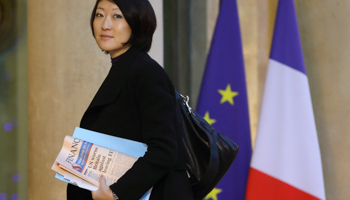 Fleur Pellerin arrives at the Elysee Palace in Paris to attend a meeting (Reuters/Philippe Wojazer)