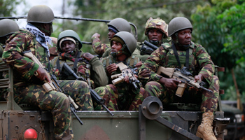 Soldiers from the Kenya Defence Forces (Reuters/Thomas Mukoya)