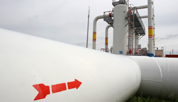 A gas pipe is pictured at an underground gas storage facility north of Kiev, Ukraine (Reuters/Gleb Garanich)