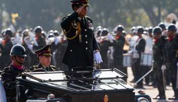 Chief of the Royal Thai Army General Prayuth Chan-ocha inspects a parade in Bangkok (Reuters/Athit Perawongmetha)