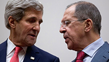 US Secretary of State John Kerry and Russia's Foreign Minister Sergei Lavrov (Reuters/Carolyn Kaster/Pool)