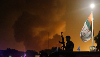 A policeman at Jinnah International Airport (Reuters/Athar Hussain)