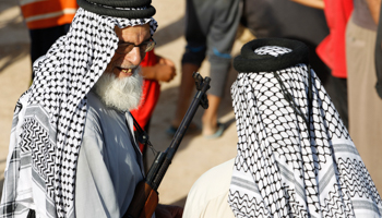 A volunteer who has joined the Iraqi Army (Reuters/Thaier Al-Sudani)